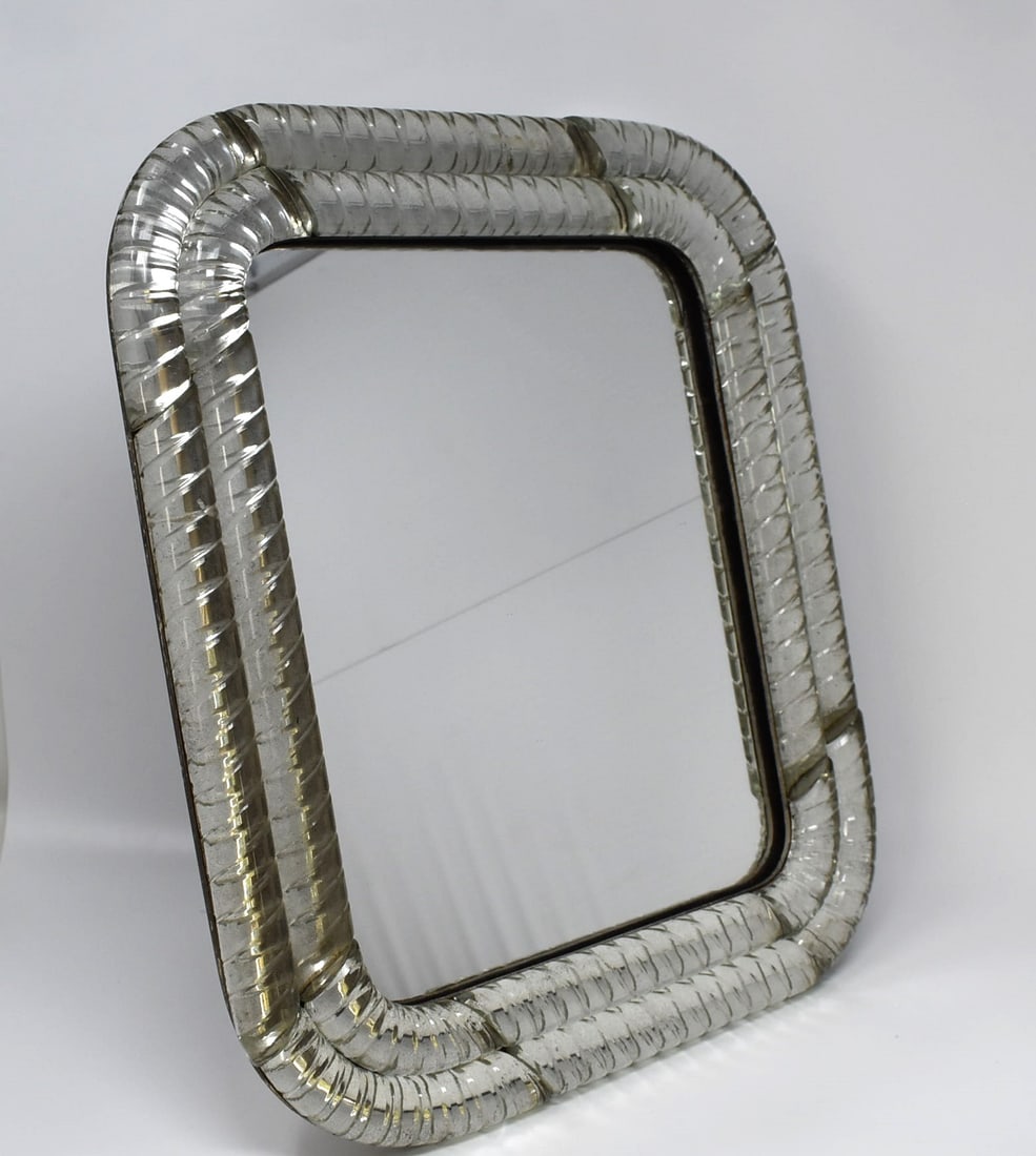 Large vintage Murano glass easel back table mirror (1 of 3)