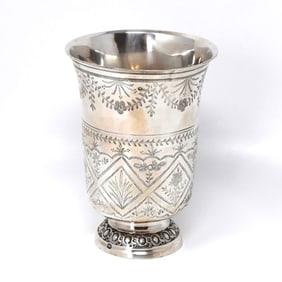 Antique French late 18th century sterling silver cup