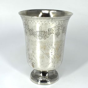 An early 19th century French sterling silver cup