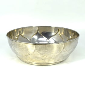 An antique Austro-Hungarian silver bowl / centerpiece