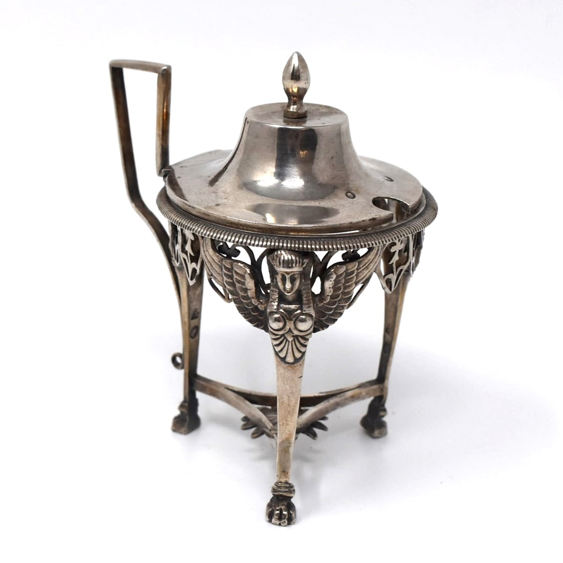 Early 19th century French solid silver mustard pot mount (1 of 13)