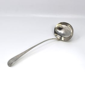 A George III English sterling silver laddle, 1801