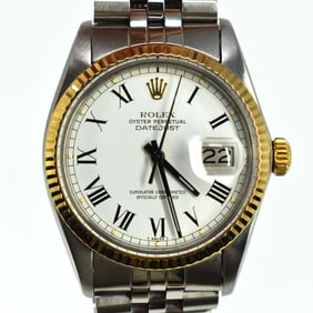 Rolex Oyster Perpetual Datejust 18k Yellow Gold Two Tone 36mm wristwatch