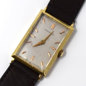 Retro Longines 18K gold wristwatch