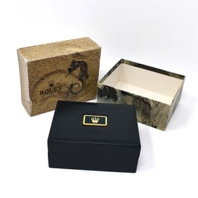 Vintage Rolex Oyster green leather watch box / case