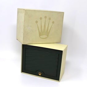 Vintage Rolex green leather wristwatch Box/ case