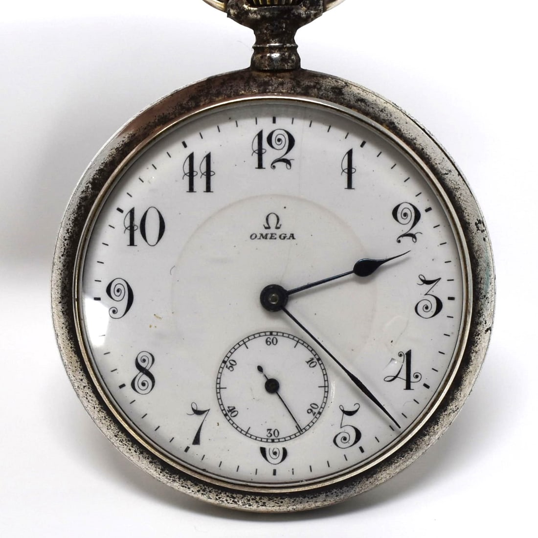 Antique Omega open face pocket watch (1 of 12)