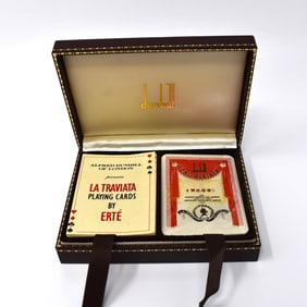 Vintage Dunhill ' la traviata' by Erte 2-deck card set