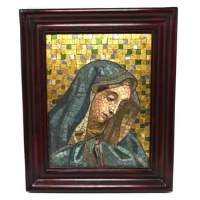 Antique or vintage Mosaic of the Virgin Mary