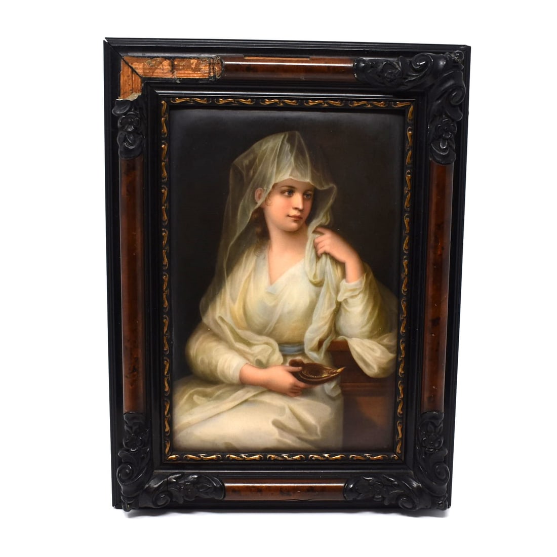Antique German porcelain plaque of a young Vestal after Angelica Kauffman (1 of 7)