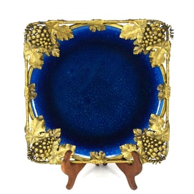 Paul Milet MP Sevres bronze mounted dish circa 1910