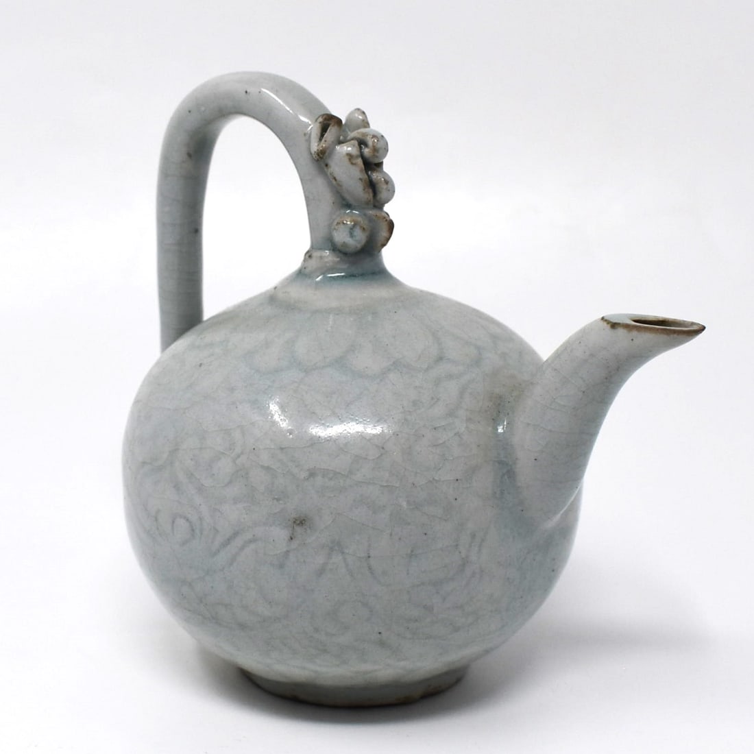A small Chinese molded Qingbai ewer (1 of 14)