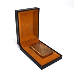 S.T. Dupont, gold-plated lighter in original box
