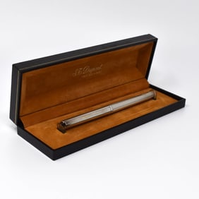 Vintage S.T. Dupont sterling silver fountain pen