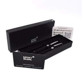 Two Montblanc Meisterstuck pix pens: a ballpoint pen and a fountain pen