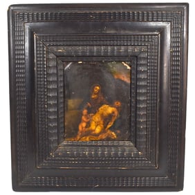 17th Cent. oil on copper after Annibale Carraci, 'Pieta'