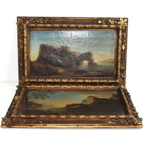 A pair of 18th cent. Italian School landscapes