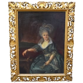 Large 18th/19th cent. European school, portrait of a Lady