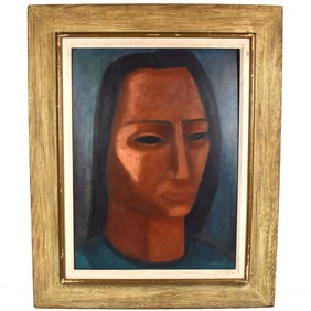 Dorothy PARIS (1899-1986) portrait, oil on artist board