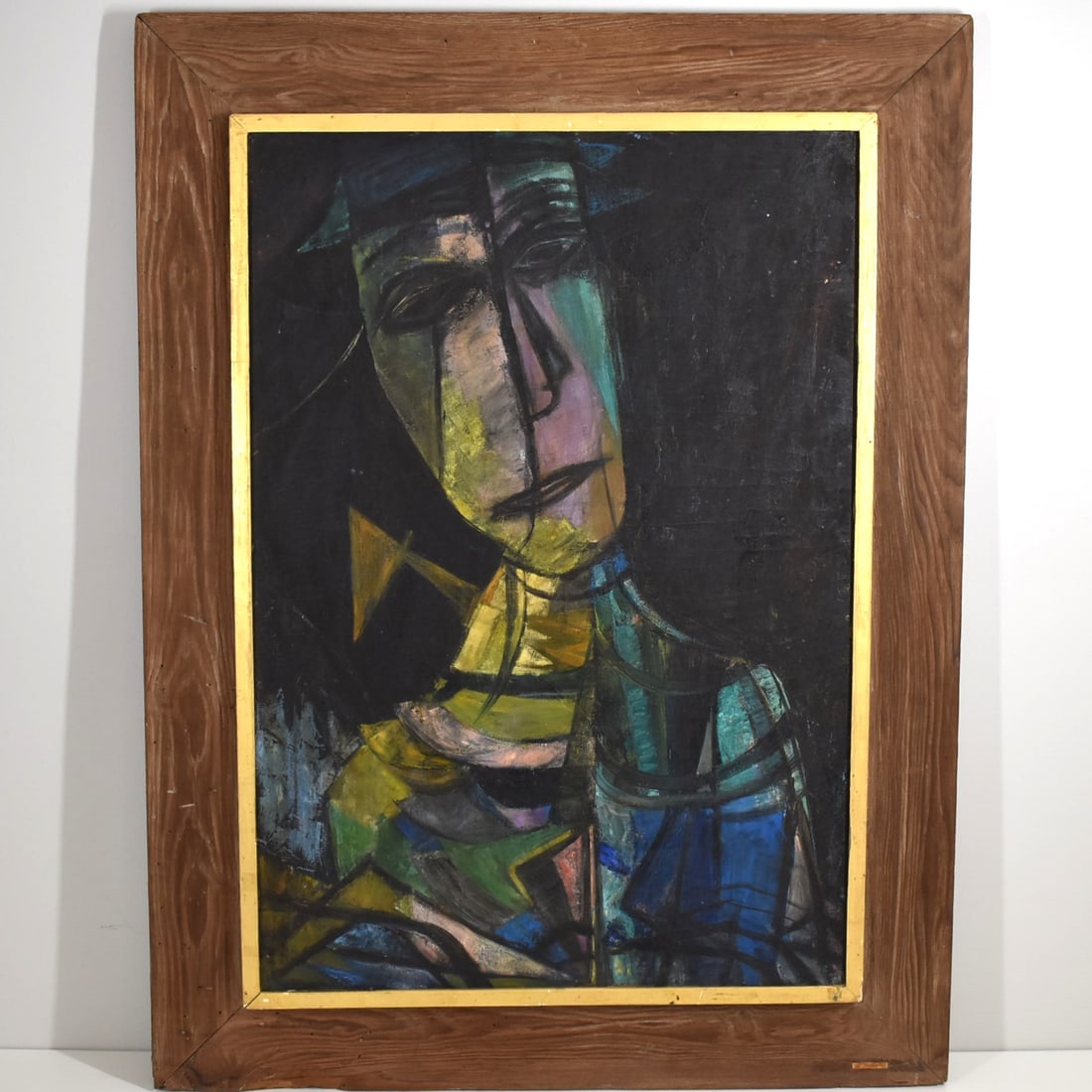 Sophie Hermann (American XX) oil on canvas ' Hombre #4' (1 of 11)