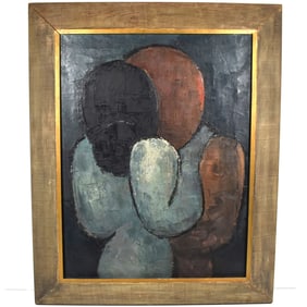 George Z. CONSTANT (1892-1978) 1950's oil on canvas 'Embrace'