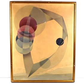 RAYMOND JOHN WENDELL (American 1917-2005) Abstract oil on artist board
