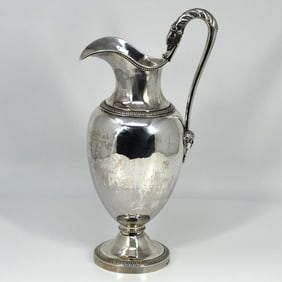 A French Neo-classical solid silver ewer, early 19th century