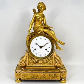 A Louis XVI gilt-bronze mantel clock, circa 1780