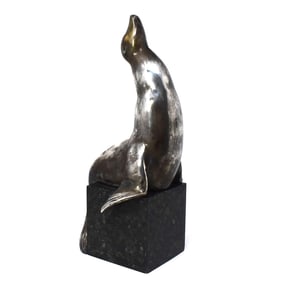 BOURAINE Art Deco bronze sea Lion