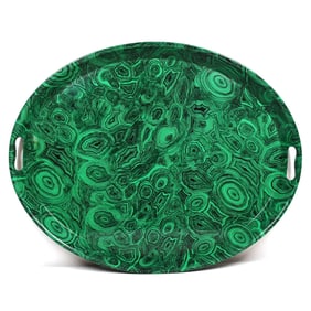 A massive vintage Piero Fornasetti, 'Malachite' tray, 1950s/1960's