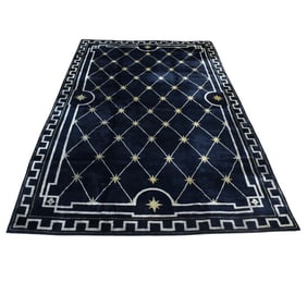 A 1950's French room size wool rug