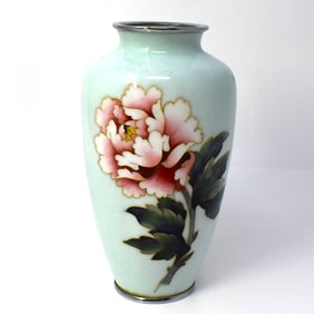 A Vintage Japanese Enamel Cloisonne Vase
