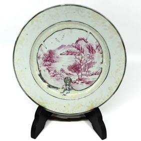 An 18th. C. Chinese export porcelain plate