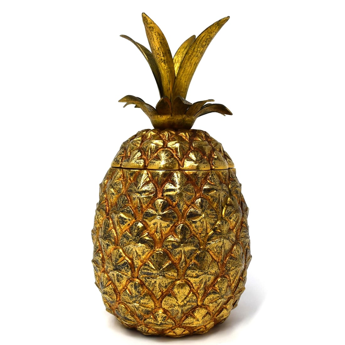 A  Portuguese solid silver Pineapple box & cover signed W.A Sarmento (1 of 8)