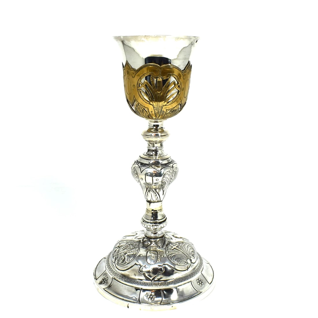 Antique French silver chalice by Leon Kaeppler circa 1900 (1 of 18)
