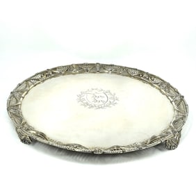 A George III sterling silver salver, James Young & Orlando Jackson, 1774