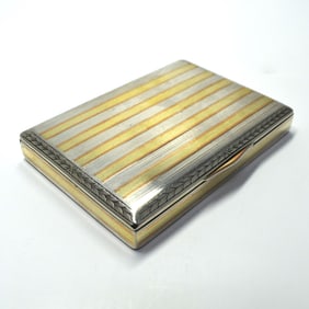 An Art Deco Austrian silver-gilt case
