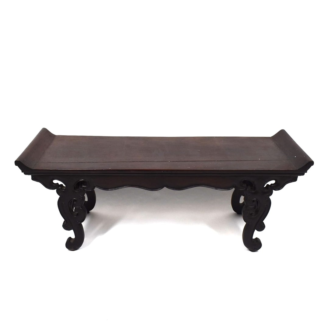 A Chinese carved wood altar table/ stand (1 of 11)