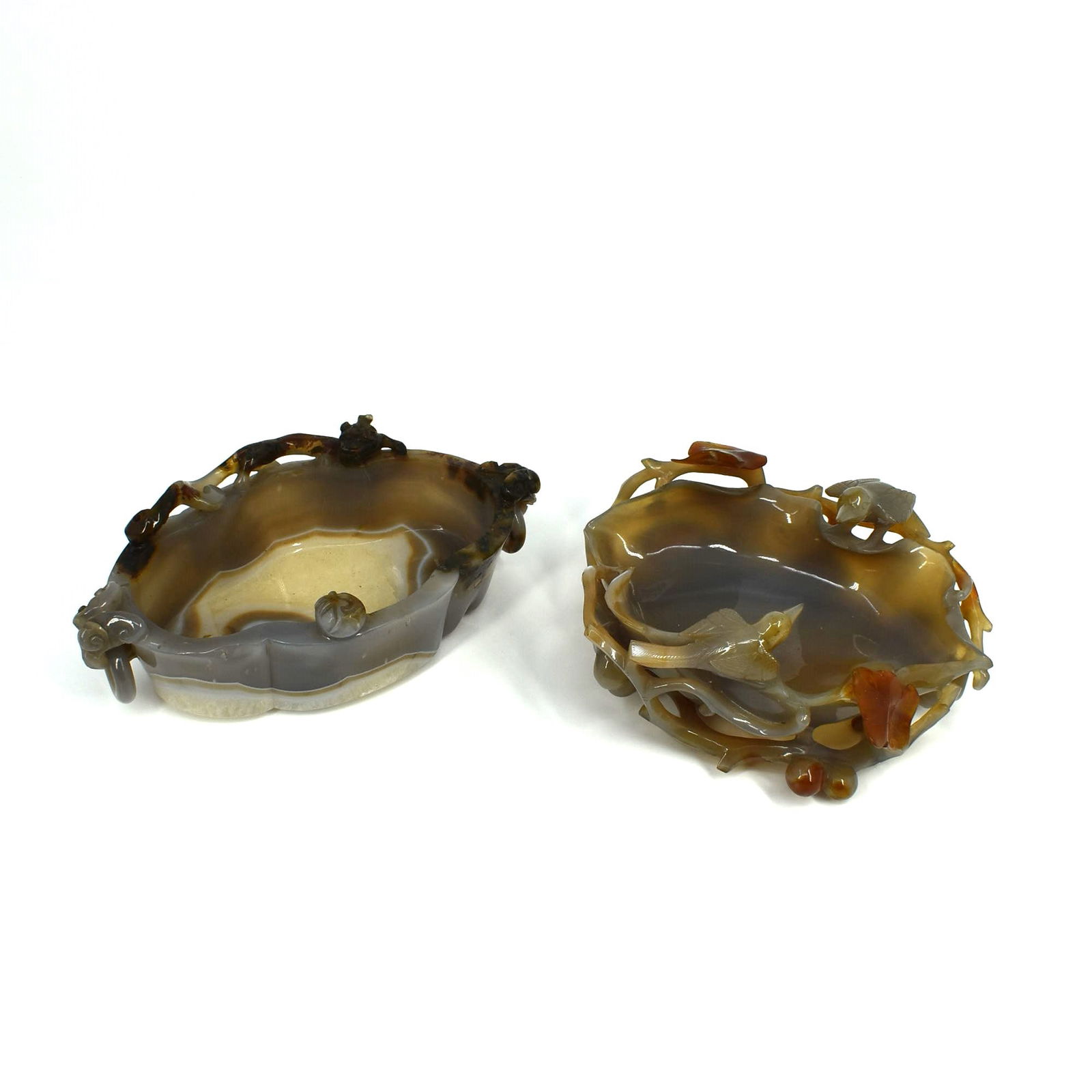 Two Chinese carved agate brush washers (1 of 20)