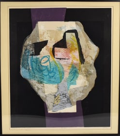 MOY Seong (1921-2013), 'Urgull #1', woodcut in colors