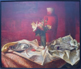 KATHERINE ACE (1953-), 'Before the waves', mixed media on canvas, 2005