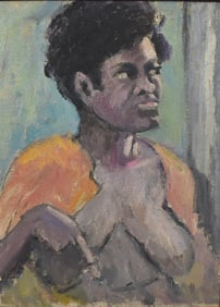 MARION GREENWOOD (1909-1970), untitled portrait, oil on canvas