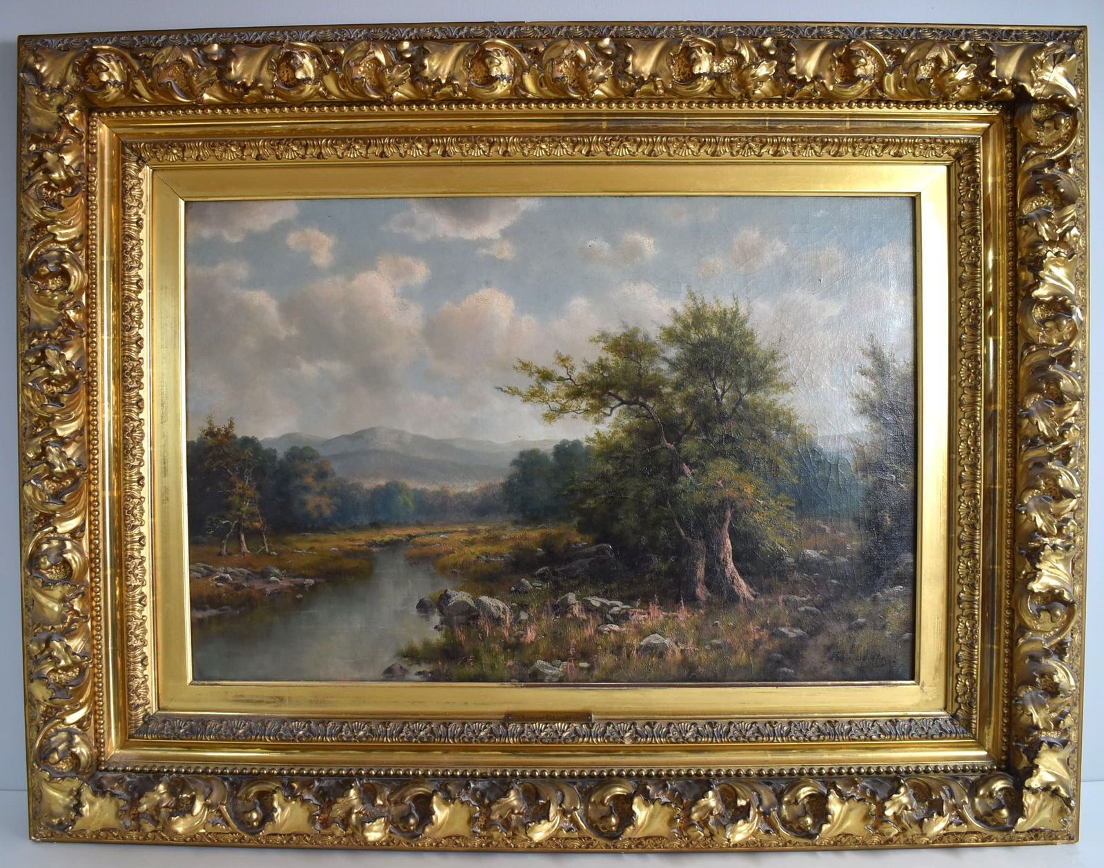 Thomas Bartholomew GRIFFIN (1858-1918), River landscape, oil on canvas (1 of 14)