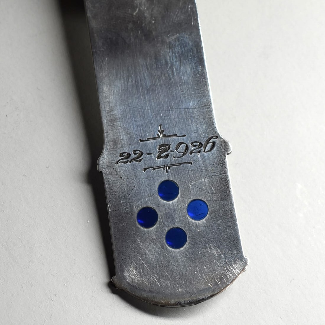 Solid silver and enamel crucifix - 13