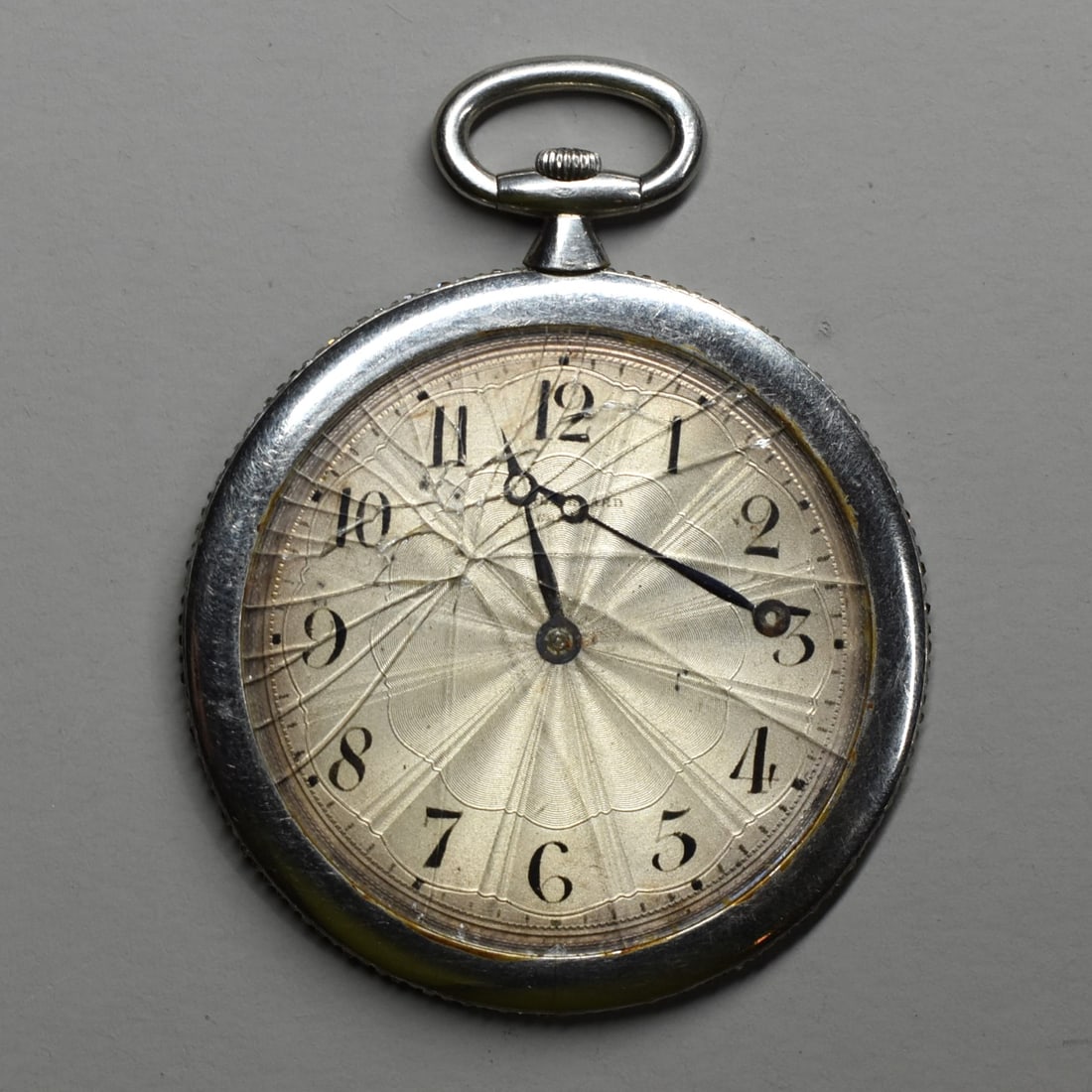 Antique A. BREDILLARD open face 18K white gold and diamond pocket watch circa 1910 (1 of 7)