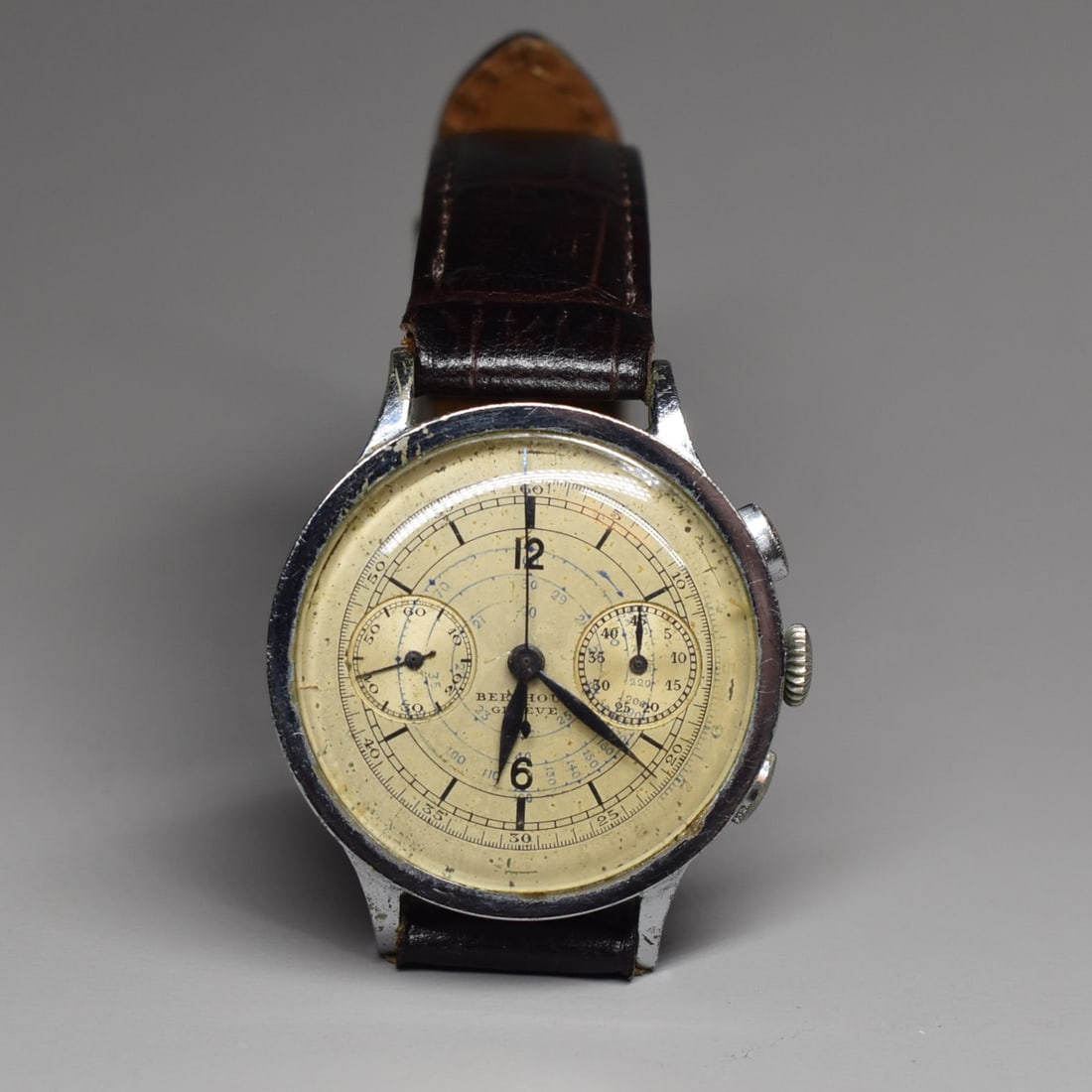 Vintage BERTHOUD Geneve Chronograph Wristwatch (1 of 9)