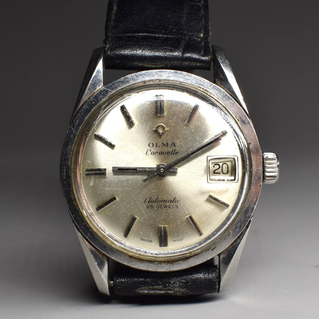 Vintage Olma Caravelle men's writwatch, automatic 25 jewels (1 of 8)