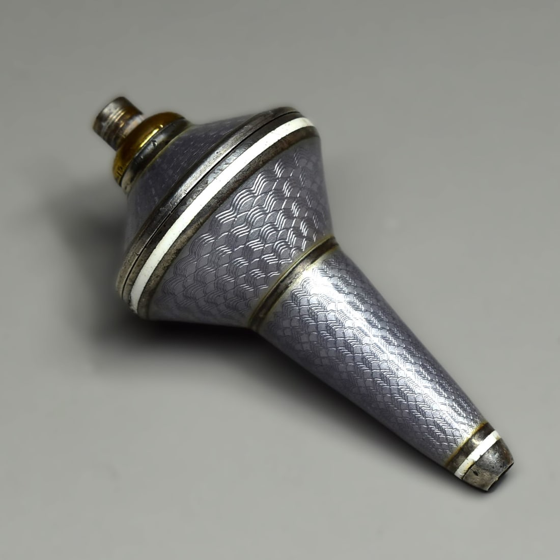 An antique guilloche enamel bell push (1 of 6)