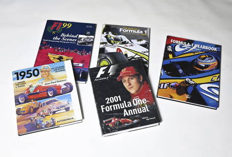 5 Annuari di Formula 1, anno 1950-1999-2001-2007-2009: 5 Annuari di Formula 1, anno 1950-1999-2001-2007-2009 Lingua inglese