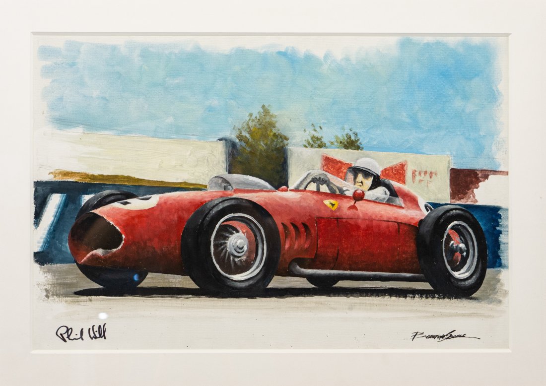 Phil Hill - Ferrari Dino 246, autografata (1 of 1)